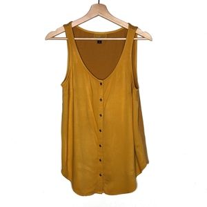 🛍3/$25 Universal Thread Mustard Button Down Tank